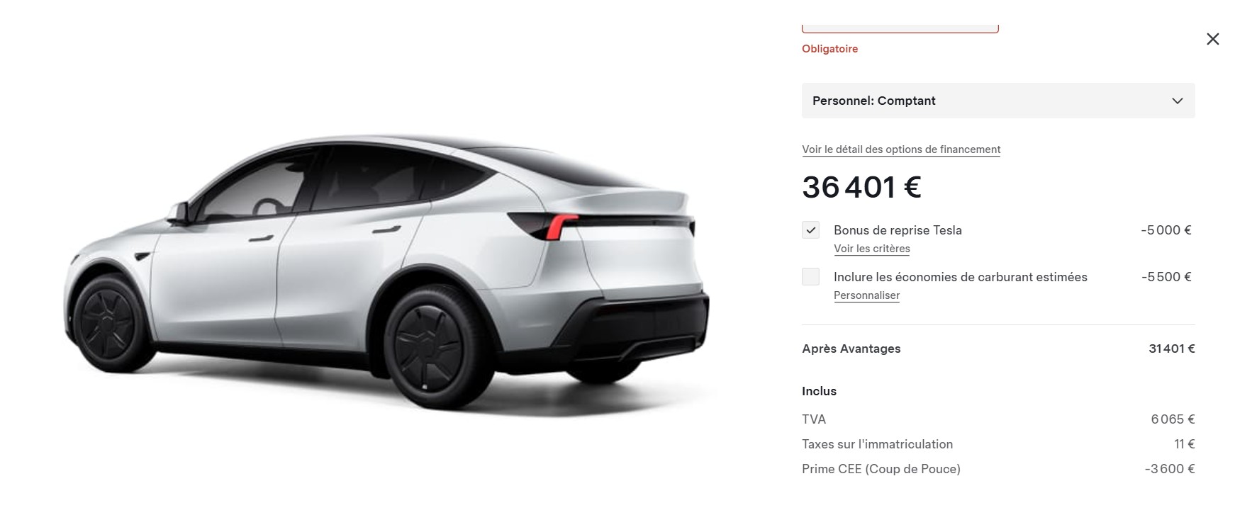 Tesla Model Y à prix choc : comment le SUV électrique tombe sous les 30 000 € en France