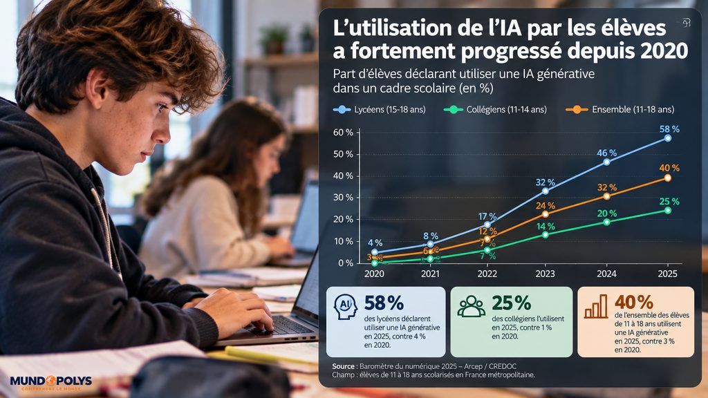 Ados et IA - Evolution des usages de l'IA chez les jeunes depuis 2020