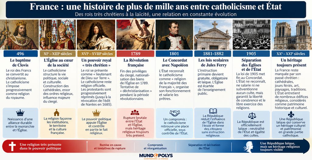 Laïcité en France - Une histoire de plus de mille ans entre catholicisme et Etat