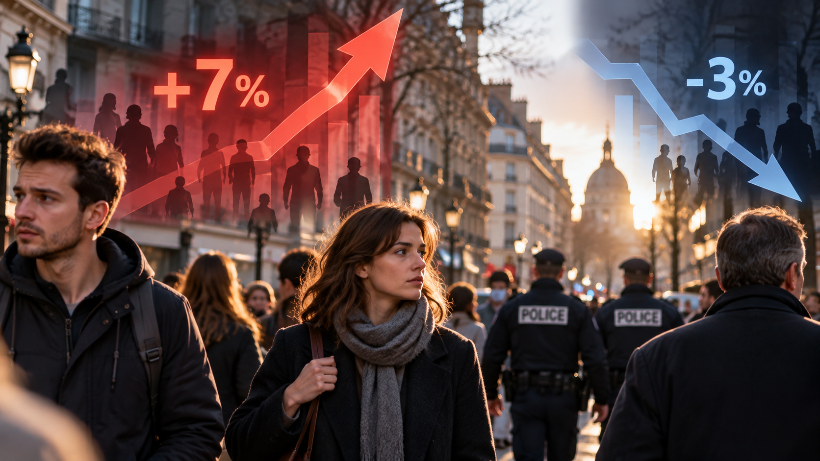 +7 % de violences physiques, -3 % d'homicides : pourquoi les chiffres de la violence semblent-ils se contredire