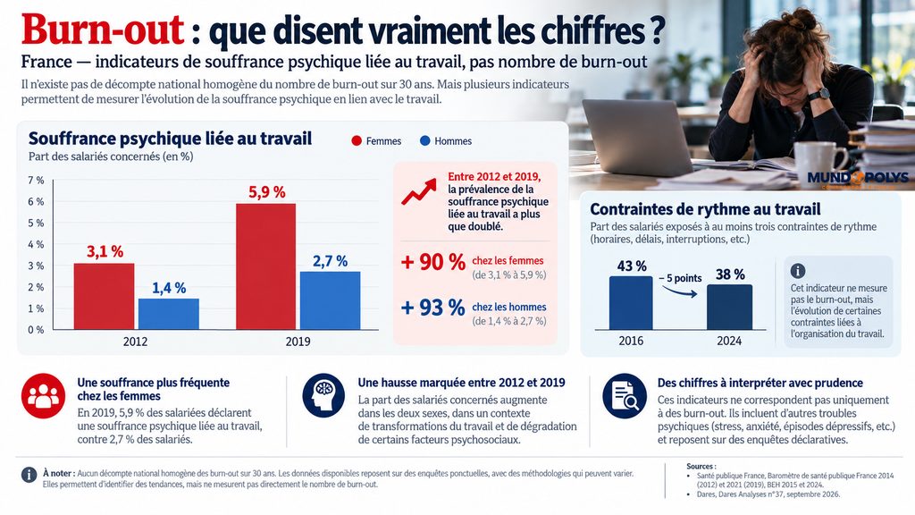 Infographie - Absentéisme au travail et le Burn-out en France - Que disent vraiment les chiffres