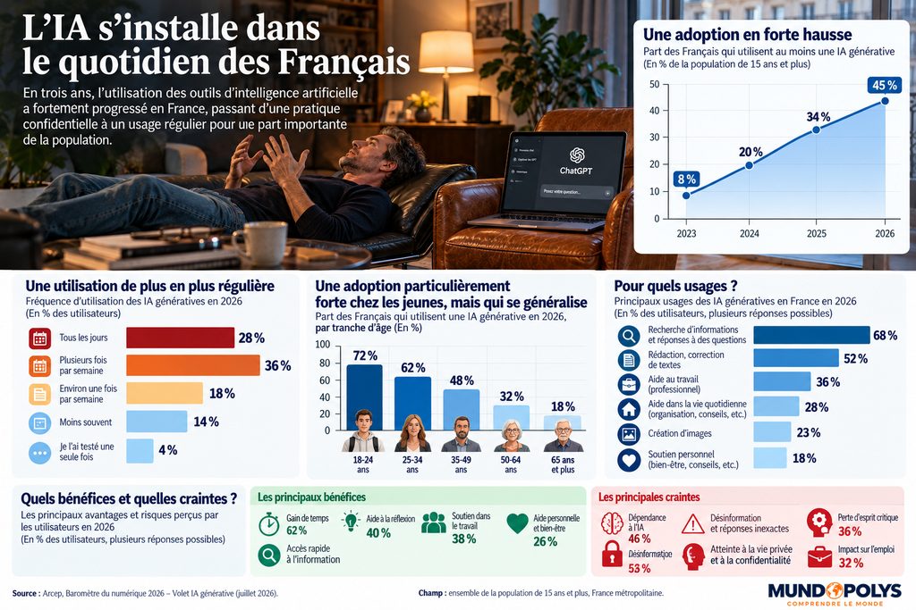 ChatGPT - L'IA s'installe dans le quotidien des Français